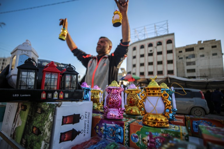 Ramadan preparations in Al Zawiya Bazaar of Gaza