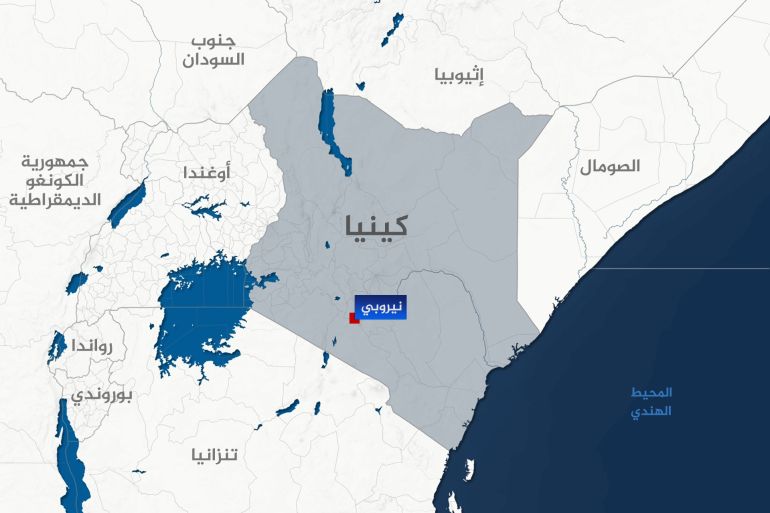 السودانيون في كينيا.. محاولة اندماج لا تخلو من صعوبات 7 تصميم خاص - خريطة كينيا -