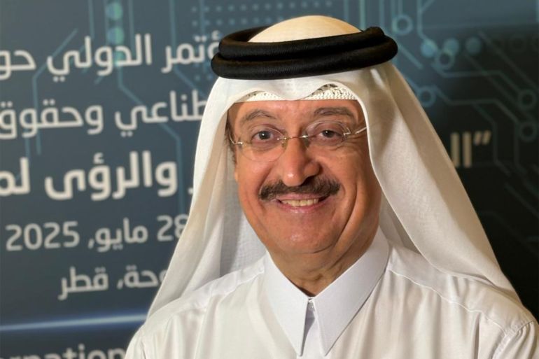 مؤتمر دولي بالدوحة يدعو إلى تقنين استخدام الذكاء الاصطناعي 2 3- محمد سيف الكواري: مناقشة النماذج التي يمكن تطبيقها للحفاظ على حقوق الإنسان من مساوئ استخدام هذه التكنولوجيا- الجزيرة