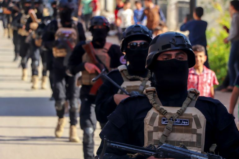 جهاز الأمن الداخلي ينظم عرضا عسكريا في ريف إدلب 1 عرض عسكري لجهاز الأمن الداخلي في منطقة حارم وقرى وبلدات جبل السماق في ريف إدلب الوكالة العربية السورية للأنباء - سانا