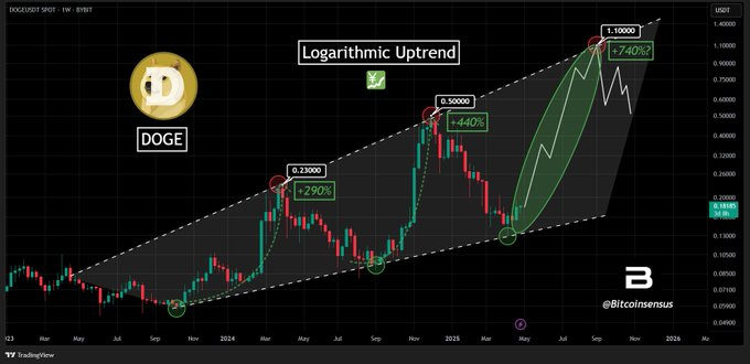 هل يستعد سعر DogeCoin لتجمع 2000 ٪؟ 1