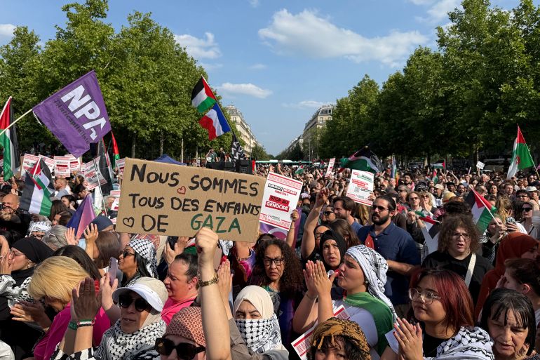 احتجاج وغضب في فرنسا دعما لـ”مادلين” وضد صمت الدبلوماسية 1 مظاهرات تضامنية في باريس مع نشطاء سفينة مادلين