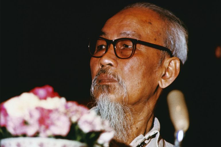 هذا هو الرجل الذي علّم العالم كيف تهزم أميركا 3 (Original Caption) Hanoi, N. Vietnam: Ho Chi Minh, President of North Vietnam.